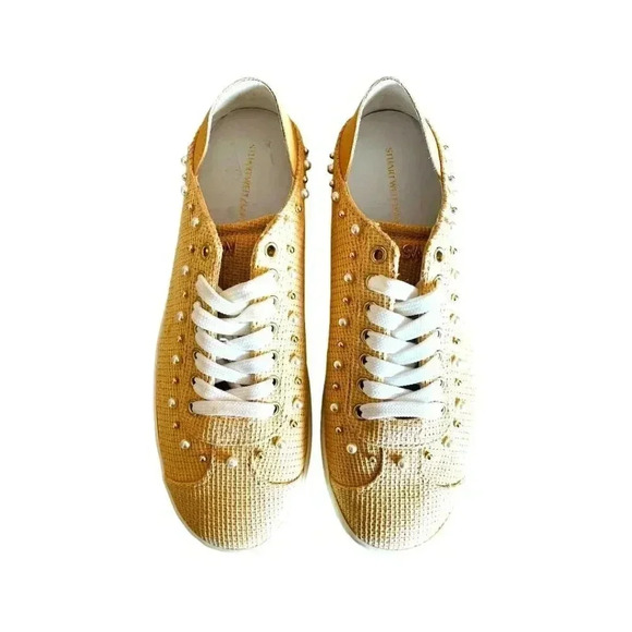Stuart Weitzman Pearlstud Convertible Sneaker Size EU 38.5 US 8.5 - Picture 6 of 10